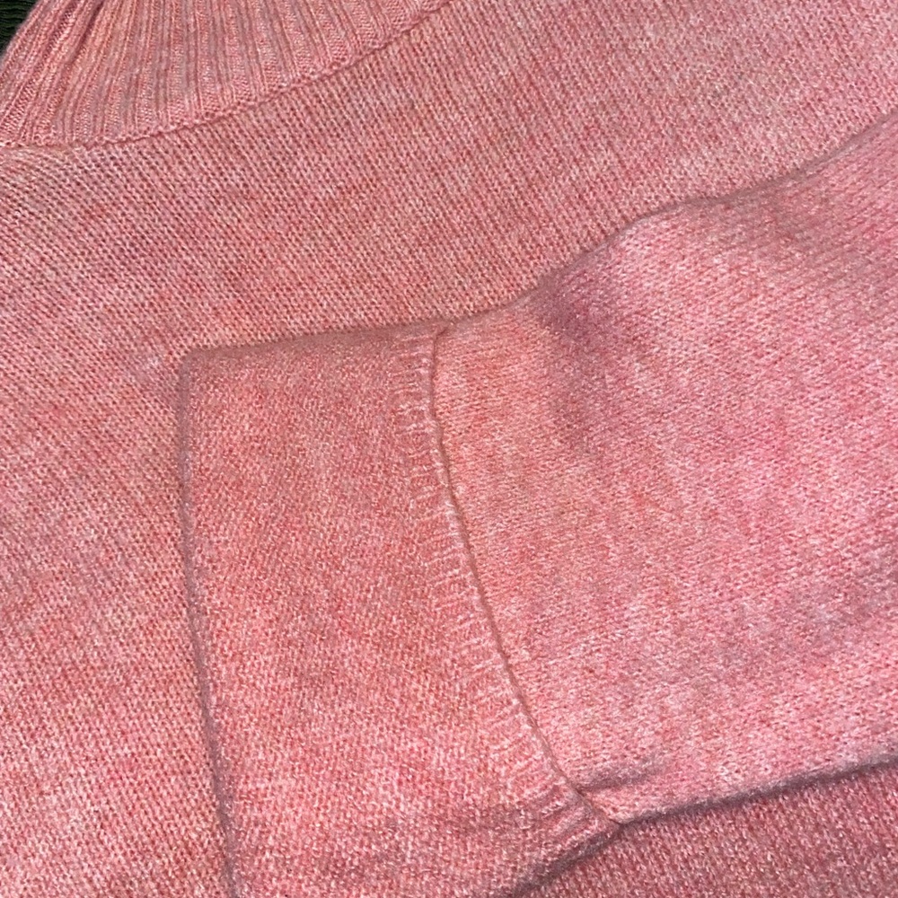MANGO soft pink knit sweater